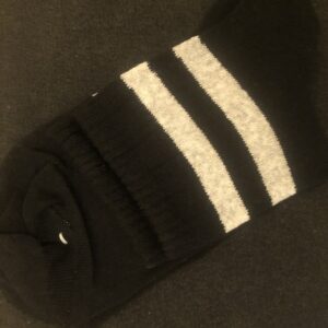 Unisex Siyah Çizgili Çorap -my0001