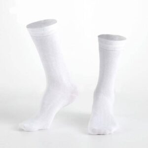 Unisex Beyaz Uzun Spor Halısaha Basketbol Çorabı